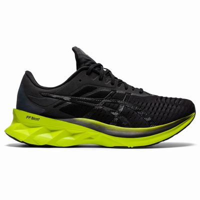 Asics Novablast - Miesten Juoksukengät - Mustat/VaaleanVihreä